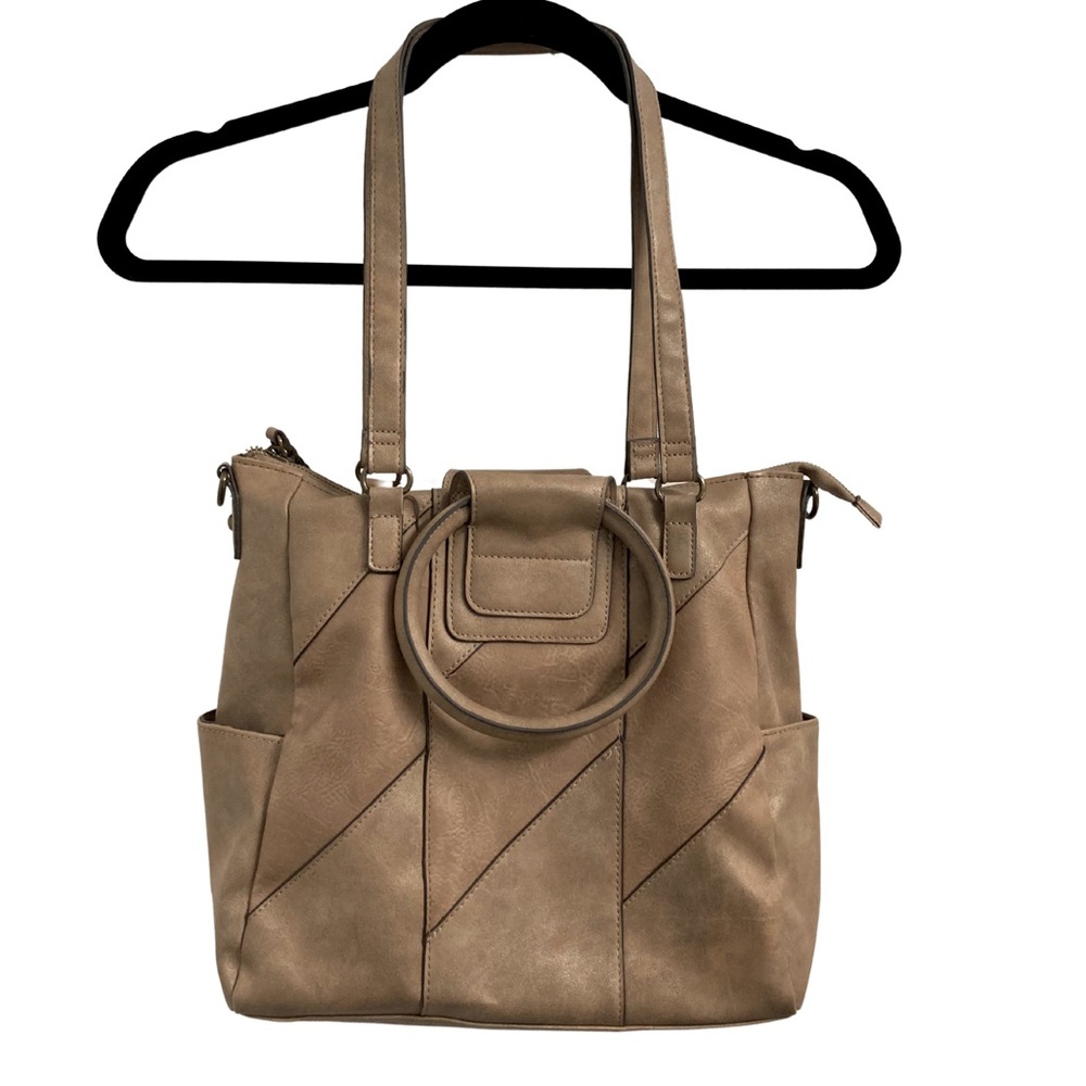 TAUPE SHOULDER BAG PURSE